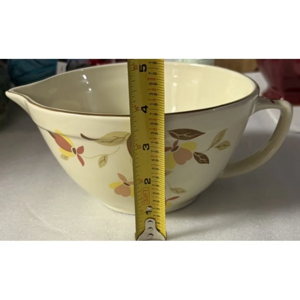 Vintage Hall China Autumn Leaf Batter Bowl China Specialties Limited Edition 9